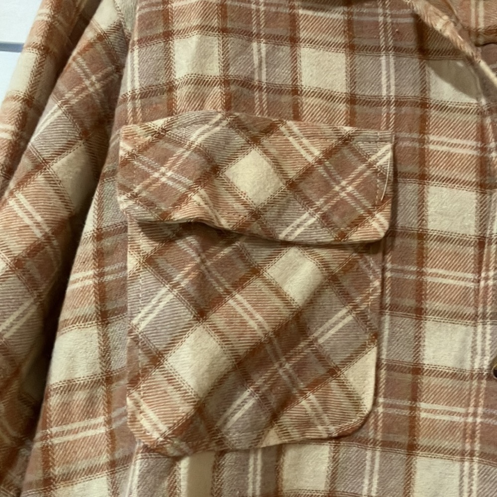 Flannel Lace Button Down - Picture 7 of 12